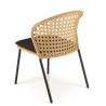 MALO - Set of 2 Natural-Coloured Rattan Chairs