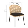 MALO - Set of 2 Natural-Coloured Rattan Chairs