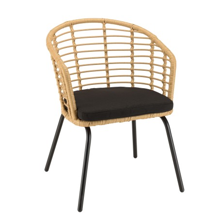 Lot de 2 fauteuils MALO en rotin synthétique