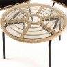 Ensemble MALO - Fauteuils rotin synthétique et table basse ronde