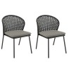 MALO - Set of 2 Black Rattan Chairs | Outdoor Furniture
