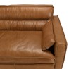 Canapé 3 places vintage en cuir marron camel OCTAVE