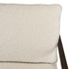 Fauteuil OCTAVE - Tissu écru et bois