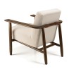 Fauteuil OCTAVE en tissu bouclette écru