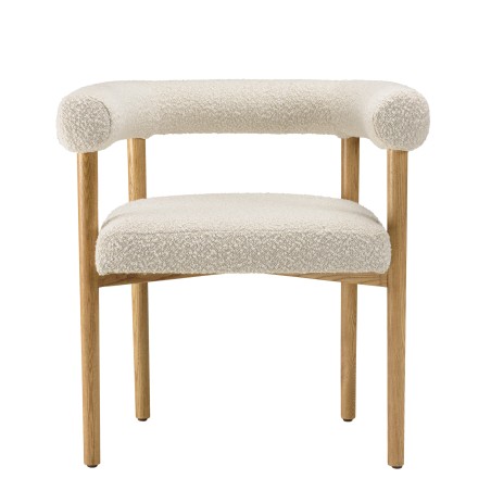 Chaise OCTAVE en tissu écru