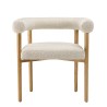 Chaise OCTAVE en tissu écru