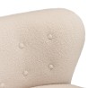 OCTAVE Armchair in Ecru Bouclé Fabric