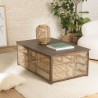 Table basse ISA en bois de manguier foncé
