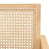 Fauteuil en bois d'Hévéa AGATHE - Rotin naturel