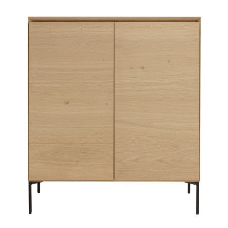 MAXENDRE - Natural-Colored Sideboard with 2 Doors, 3 Shelves