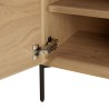 Buffet MAXENDRE couleur naturelle 2 portes 3 étagères