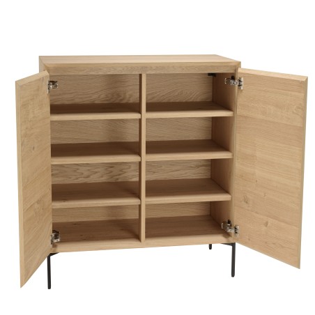 Buffet MAXENDRE couleur naturelle 2 portes 3 étagères
