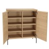 MAXENDRE - Natural-Colored Sideboard with 2 Doors, 3 Shelves