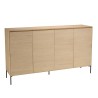 MAXENDRE Natural-Coloured Sideboard with 4 Doors, 6 Shelves