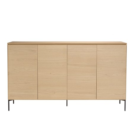 Buffet MAXENDRE couleur naturelle 4 portes 6 étagères
