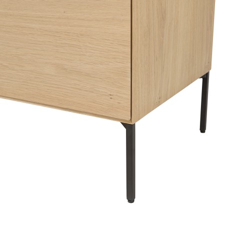 Buffet MAXENDRE couleur naturelle 4 portes 6 étagères