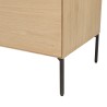 Buffet MAXENDRE couleur naturelle 4 portes 6 étagères