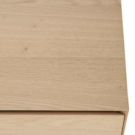 Meuble TV MAXENDRE naturel 1 porte 2 tiroirs