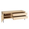 Meuble TV MAXENDRE naturel 1 porte 2 tiroirs