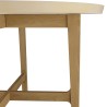 Table à manger ronde en chêne GREGOIRE 120x120cm
