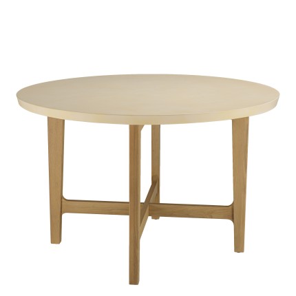 Table à manger ronde en chêne GREGOIRE 120x120cm