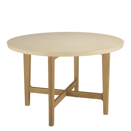 Table à manger ronde en chêne GREGOIRE 120x120cm