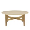 GREGOIRE Round Coffee Table in Natural Oak 90x90cm
