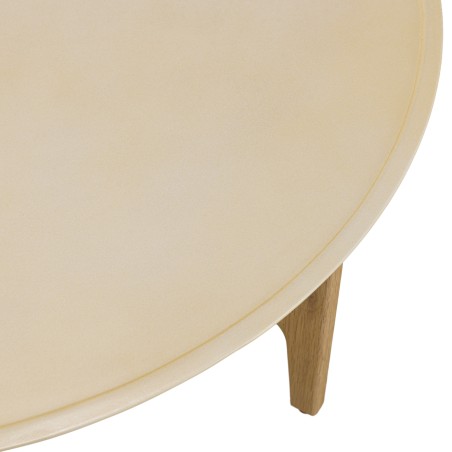 Table basse ronde GREGOIRE en chêne naturel 90x90cm