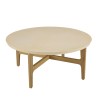 Table basse ronde GREGOIRE en chêne naturel 90x90cm