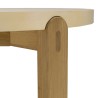 Table à manger ronde GREGOIRE en chêne naturel 121x121cm