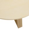 GREGOIRE Round Coffee Table 100x100cm - Beige Concrete Top