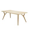 GREGOIRE Rectangular Dining Table 200x100cm - Oak Legs & Concrete Top
