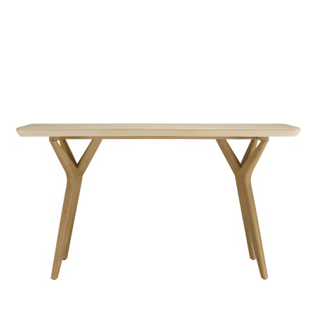 Console GREGOIRE 140x43cm chêne naturel béton beige