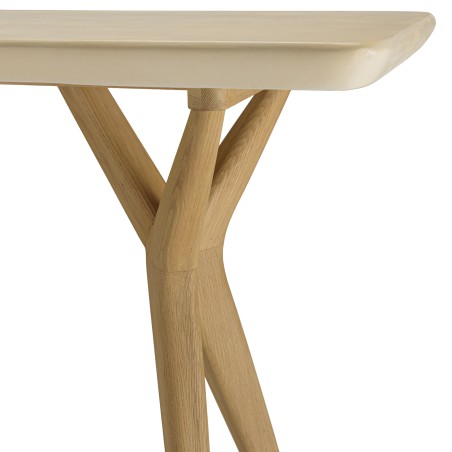 GREGOIRE Console 140x43cm Oak Natural Concrete Beige