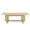 GREGOIRE Rectangular Coffee Table 128x64cm - Concrete Top & Oak Legs