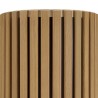GREGOIRE Round Side Table 44x44cm - Beige and Wood