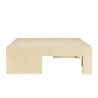 Table basse GREGOIRE en béton beige 95x95cm