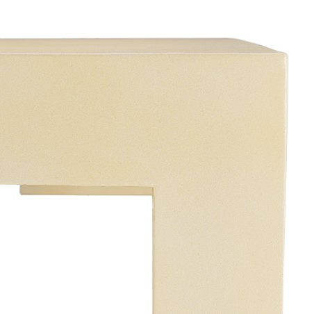 Table basse GREGOIRE en béton beige 95x95cm