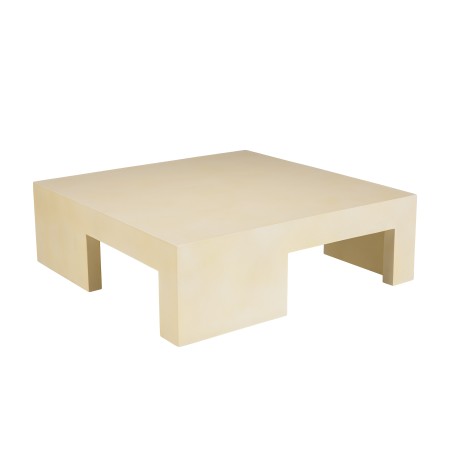 GREGOIRE Square Coffee Table 95x95cm - Beige Concrete
