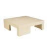 GREGOIRE Square Coffee Table 95x95cm - Beige Concrete