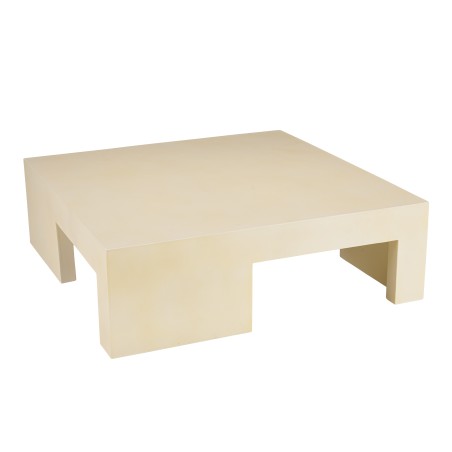 GREGOIRE Square Coffee Table 95x95cm - Beige Concrete