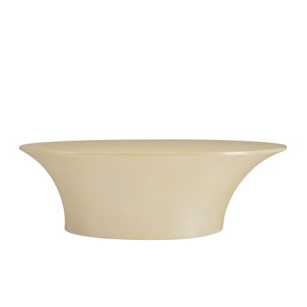 GREGOIRE - Organic-Shaped Beige Concrete Coffee Table