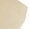 Tabouret GREGOIRE en béton beige - Effet souche d’arbre