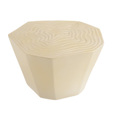 GREGOIRE Tree Stump Effect Stool in Beige Concrete - Unique Design