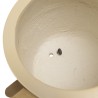 Pot de fleur béton beige GREGOIRE H65cm