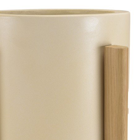 Pot de fleur béton beige GREGOIRE H65cm
