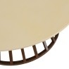 GREGOIRE Coffee Table 100x100cm - Rust Steel Legs & Concrete Top