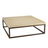 Table basse GREGOIRE 120x120cm plateau béton