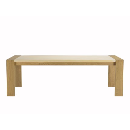 GREGOIRE Rectangular Oak Dining Table 240x100cm with Concrete Insert