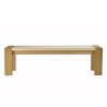 Banc GREGOIRE en chêne naturel 162x40cm